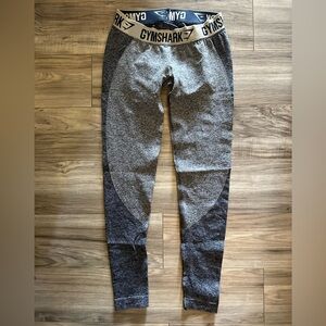 Gymshark Flex Leggings with Contouring Design in Blue and Gray Gym Clothes